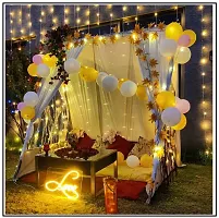 MEEZONE Yellow Decoration Net for Romantic Dinner, Anniversary, Birthday Party Celebration and Valentines Day Or Cabana Tent Decoration (Cloth Piece Only) Pack of 1-thumb1