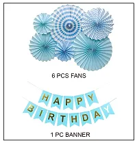 MEEZONE Hanging Fan with Birthday Banner Pack of 7 Pcs-thumb1