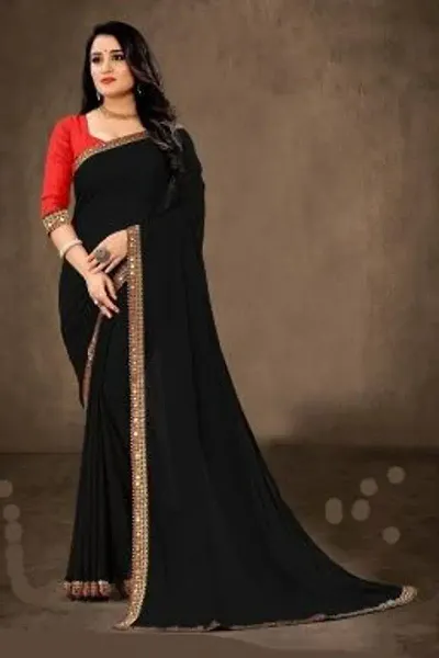 Stylish Fancy Designer Georgette Saree With Blouse Piece For Women