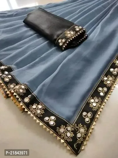 Stylish Fancy Designer Georgette Saree With Blouse Piece For Women