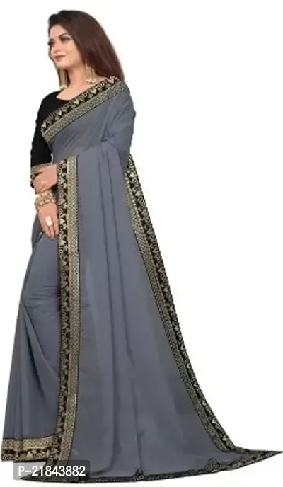 Stylish Fancy Designer Georgette Saree With Blouse Piece For Women-thumb2