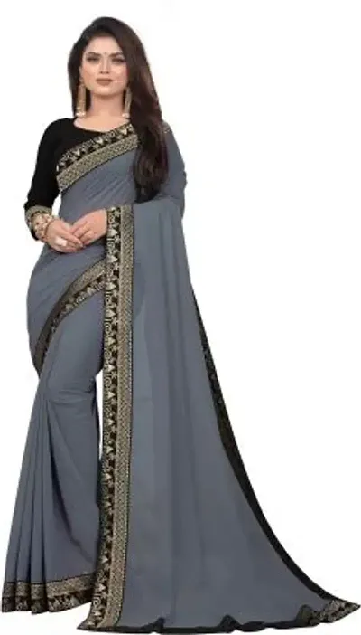 Georgette Saree With Blouse Piece