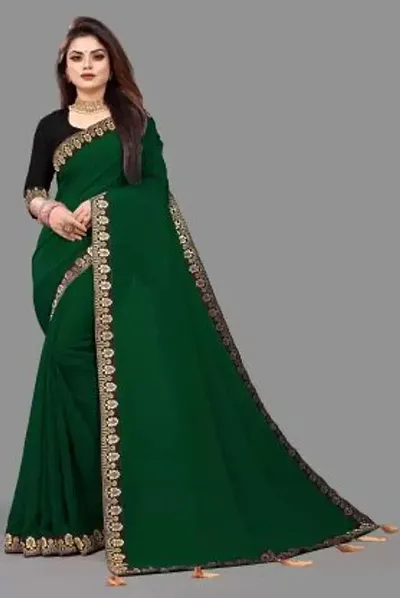 Must Have Georgette Saree with Blouse piece 