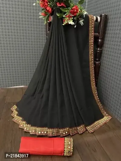 Stylish Fancy Designer Georgette Saree With Blouse Piece For Women