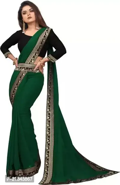 Stylish Fancy Designer Georgette Saree With Blouse Piece For Women-thumb2