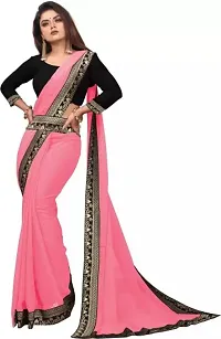 Stylish Fancy Designer Georgette Saree With Blouse Piece For Women-thumb1