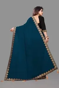 Stylish Fancy Designer Georgette Saree With Blouse Piece For Women-thumb1