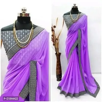 Stylish Fancy Designer Georgette Saree With Blouse Piece For Women