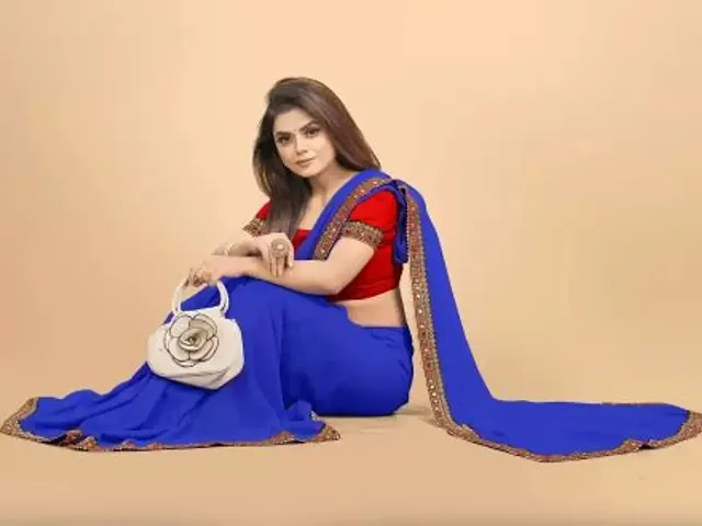 Stylish Fancy Designer Georgette Saree With Blouse Piece For Women