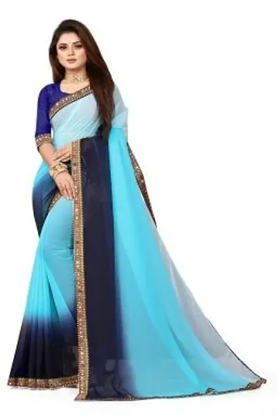 Best Selling Georgette Saree with Blouse piece 