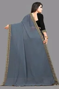 Stylish Fancy Designer Georgette Saree With Blouse Piece For Women-thumb1