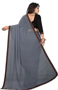 Stylish Fancy Designer Georgette Saree With Blouse Piece For Women-thumb1