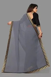 Stylish Fancy Designer Georgette Saree With Blouse Piece For Women-thumb1