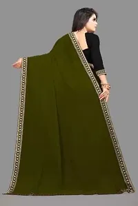 Stylish Fancy Designer Georgette Saree With Blouse Piece For Women-thumb1