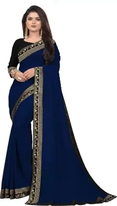 Bollywood Georgette Saree Lace, Stone