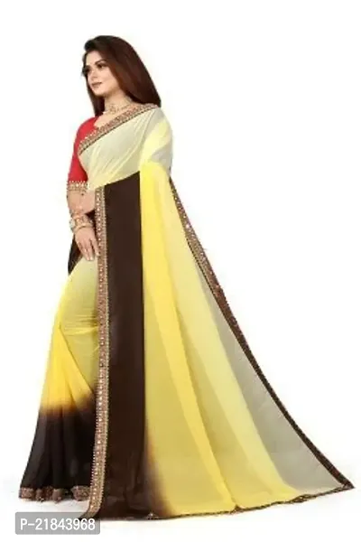 Stylish Fancy Designer Georgette Saree With Blouse Piece For Women-thumb2