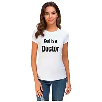 UDNAG Unisex Round Neck Graphic Doctor   is a Docter Polyester T-Shirt White-thumb2