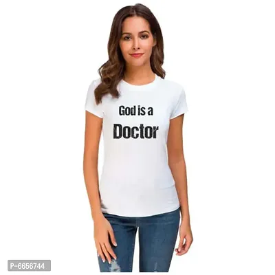 UDNAG Unisex Round Neck Graphic Doctor   is a Docter Polyester T-Shirt White-thumb3