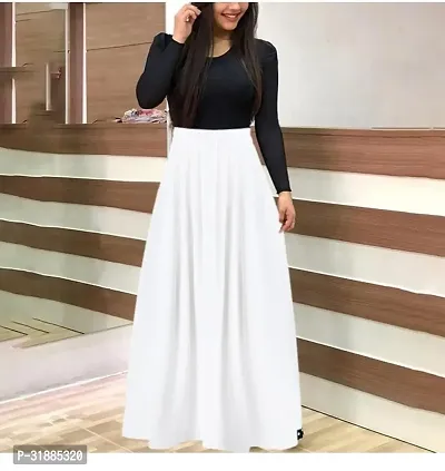 Elegant Crepe Maxi Length Dress For Women-thumb0