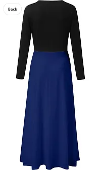 Elegant Crepe Maxi Length Dress For Women-thumb1