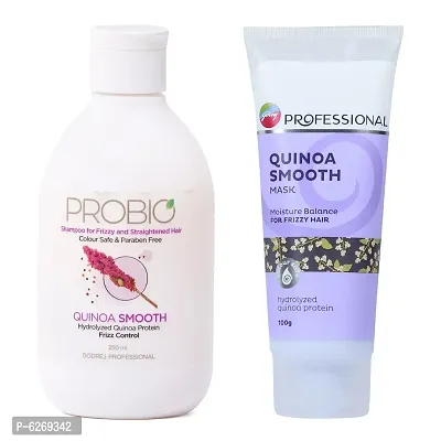 Godrej Professional Quinoa Smooth  Shampoo + Mask (250ml + 100ml)