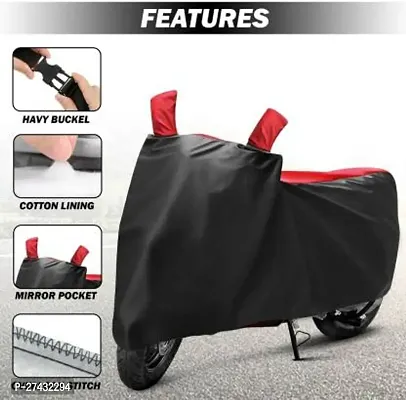 brandroofz Waterproof Two Wheeler Cover for TVS(Raider Black Red)-thumb4