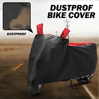 brandroofz Waterproof Two Wheeler Cover for TVS(Raider Black Red)-thumb2