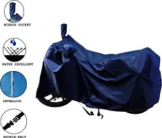 Human Plus Waterproof Two Wheeler Cover for Honda(Activa 6G Blue)-thumb1