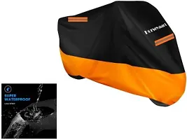 Horseyaart Waterproof Two Wheeler Cover for Yamaha(MT 15 Orange)-thumb1