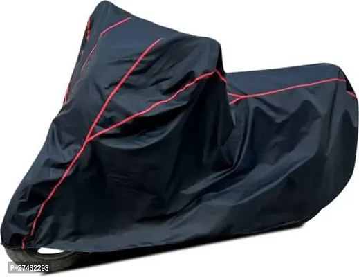 AutoGalaxy Waterproof Two Wheeler Cover for Royal Enfield(Meteor 350 Black Red)-thumb4