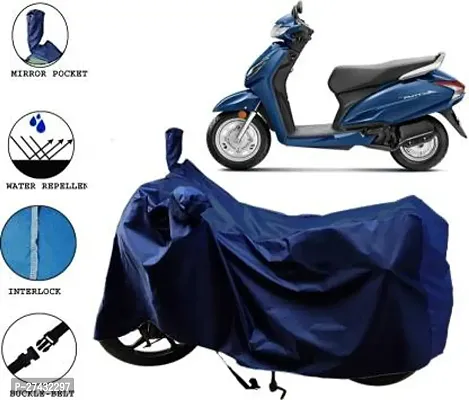 Human Plus Waterproof Two Wheeler Cover for Honda(Activa 6G Blue)