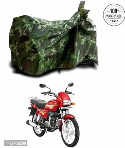 SEBOMGO Waterproof Two Wheeler Cover for Hero(Splendor Plus Multicolor)