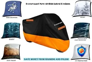 Horseyaart Waterproof Two Wheeler Cover for Yamaha(MT 15 Orange)-thumb2