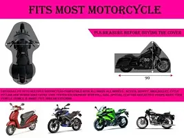 Horseyaart Waterproof Two Wheeler Cover for Yamaha(R15 V3 Black)-thumb2