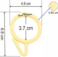 Smart Shophar Plastic Nemani Curtain Ring 1.5 Inches Cream Pack of 48 / Enhanced Durability/Easy to Use/Suitable for Curtains-thumb4