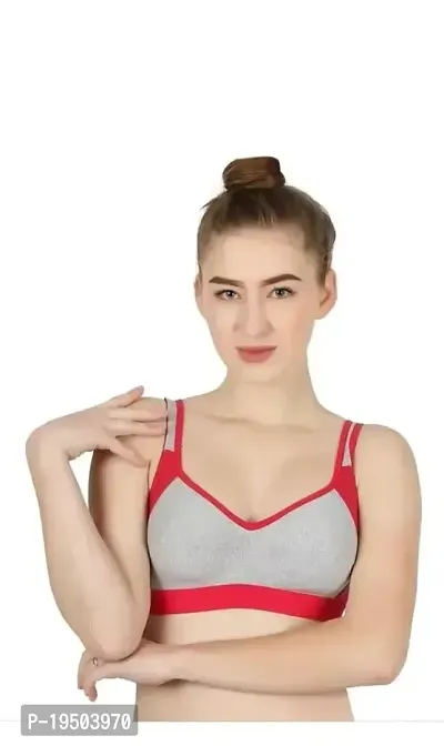 Stylish  Cotton Blend Solid Bras For Women