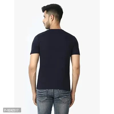 LE BOURGEOIS Men Round Neck Half Sleeve Casual T-Shirt-thumb4