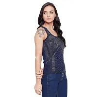 LE BOURGEOIS Women Embellished Beaded Top-thumb3