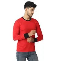 LE BOURGEOIS Men Round Neck Full Sleeve Solid Casual T-Shirt-thumb1