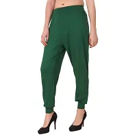 LE BOURGEOIS Le Boureois Women's Green Loose Fit Leggings-thumb2