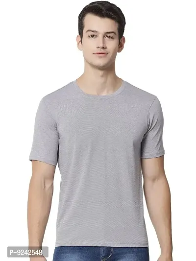 LE BOURGEOIS Men Round Neck Half Sleeve T-Shirt