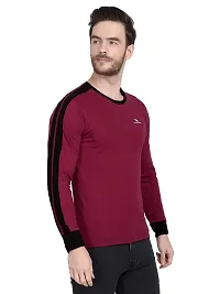 LE BOURGEOIS Men Solid Full Sleeve Casual T-Shirt-thumb2