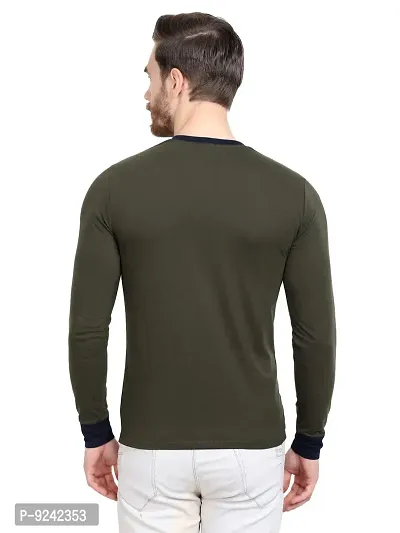 LE BOURGEOIS Men's Classic Fit T-Shirt (LB1029-XXL_Olive_XX-Large)-thumb4