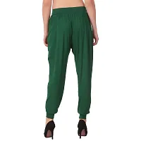 LE BOURGEOIS Le Boureois Women's Green Loose Fit Leggings-thumb3