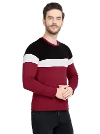 LE BOURGEOIS Men Colorblocked Full Sleeve T-Shirt-thumb2