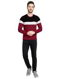 LE BOURGEOIS Men Colorblocked Full Sleeve T-Shirt-thumb4