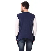 LE BOURGEOIS Round Neck Full Sleeve Asymmetric T-Shirt for Men-thumb3