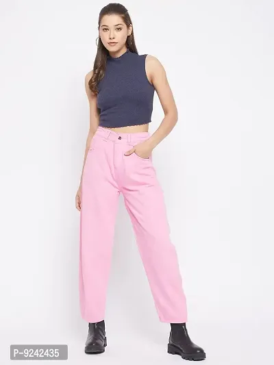 LE BOURGEOIS Women Solid Slim Fit Casual Crop Top-thumb3