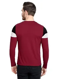 LE BOURGEOIS Men Colorblocked Full Sleeve T-Shirt-thumb3