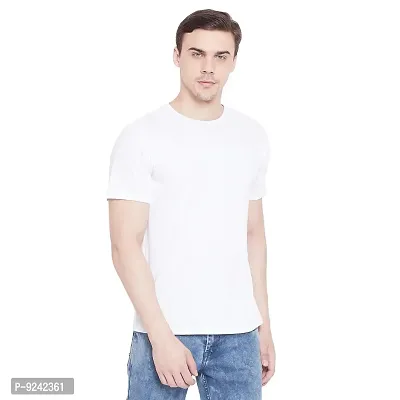 LE BOURGEOIS Men Solid Round Neck Half Sleeve T-Shirt